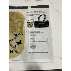 RARE Benartex Two-fer Bag Tote/bag Kit Style 1319 By Ellen Highsmithsilver